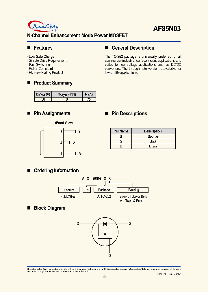 AF85N03DA_1208041.PDF Datasheet