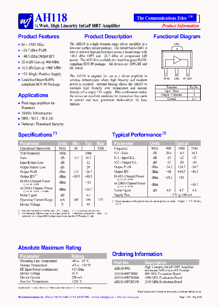 AH118-89PCB900_1208238.PDF Datasheet
