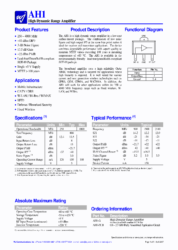 AH1-PCB_1208256.PDF Datasheet