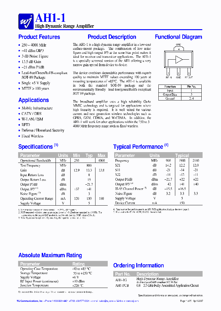 AH1-PCB_1208257.PDF Datasheet