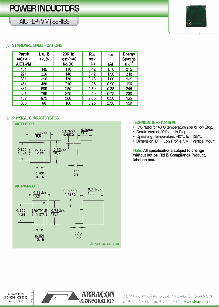 AICT-LP_1084003.PDF Datasheet