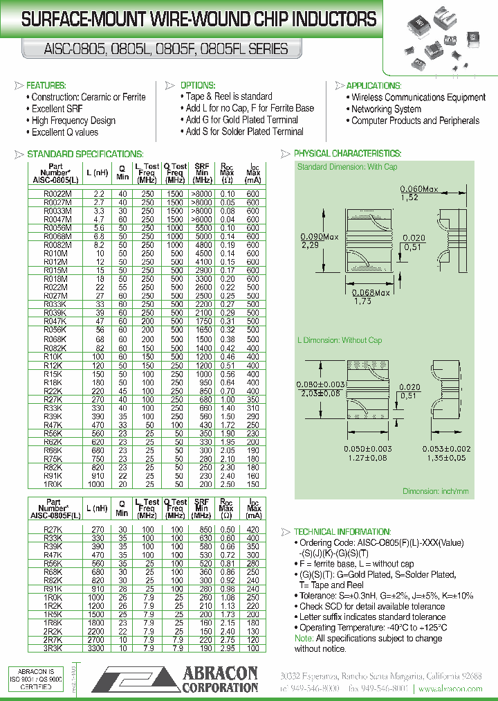 AISC-0805L_1208455.PDF Datasheet