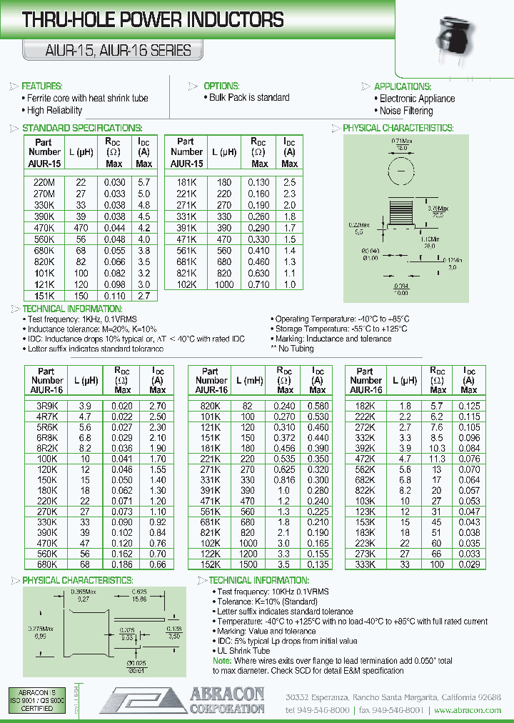 AIUR-16_1208473.PDF Datasheet