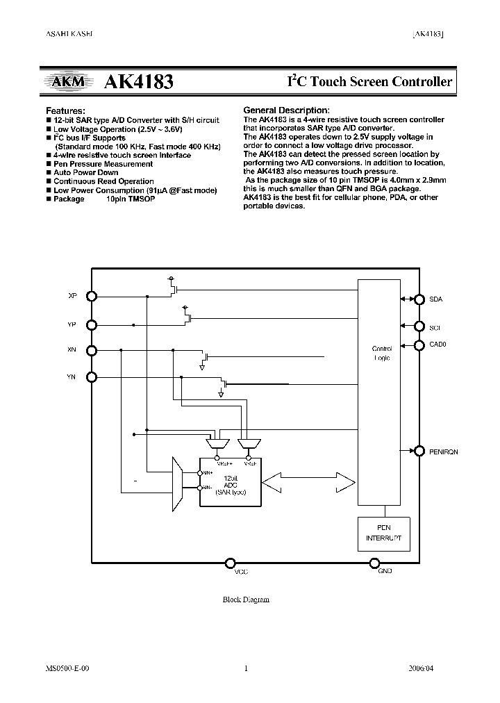 AK4183VT_1208499.PDF Datasheet