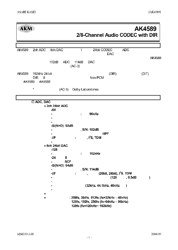 AK4589_1208524.PDF Datasheet
