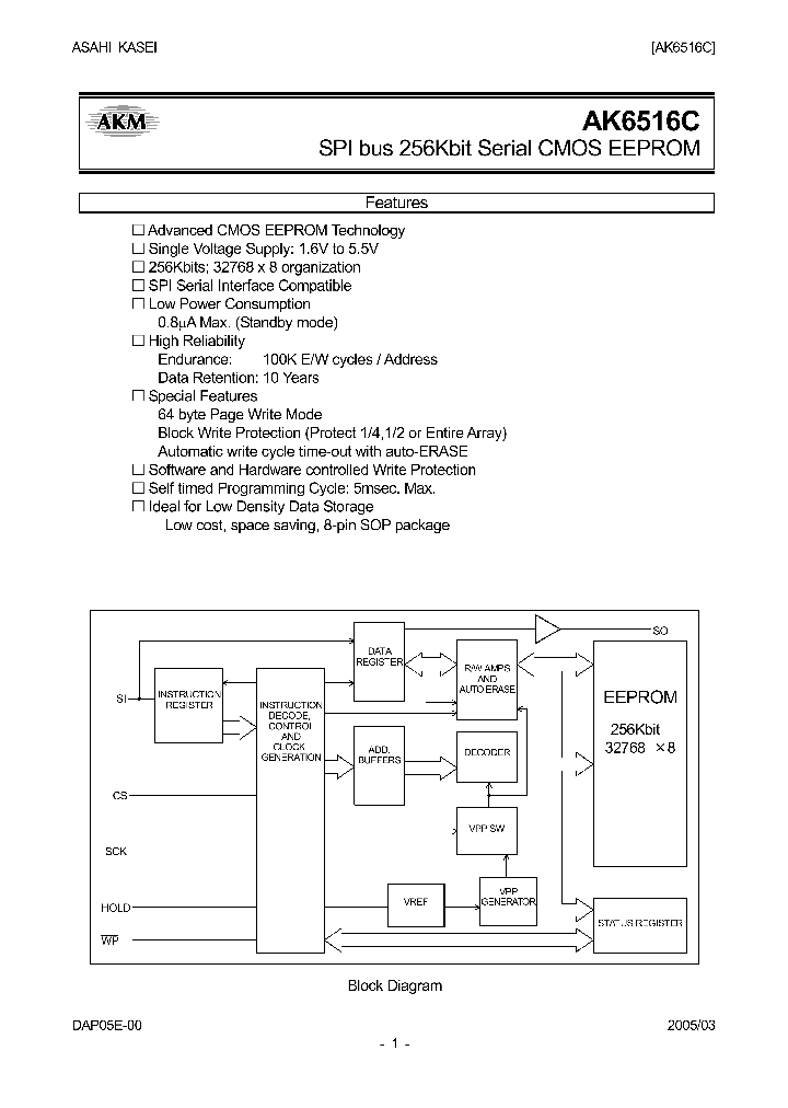 AK6516CF_1208554.PDF Datasheet