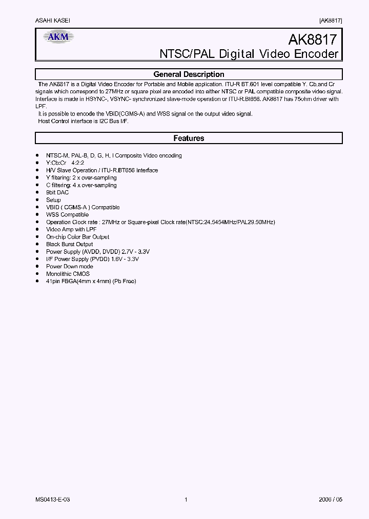 AK8817VG_1099635.PDF Datasheet