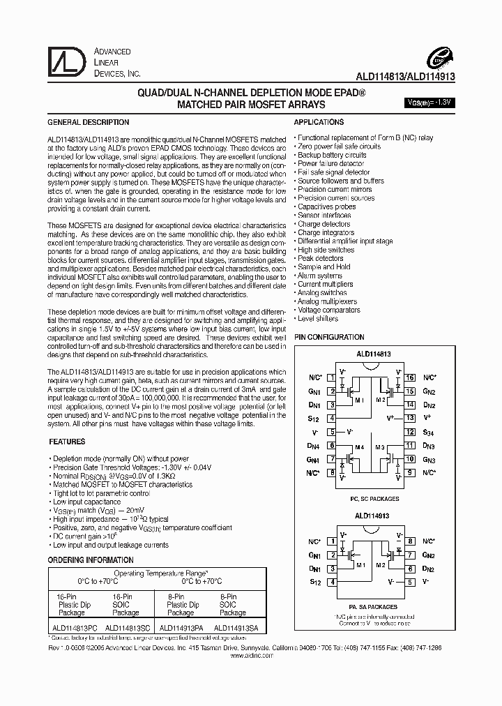ALD114913SA_1208738.PDF Datasheet