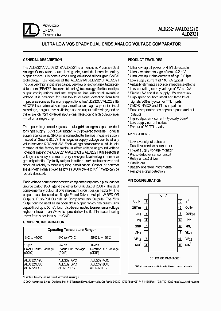 ALD2321SC_1208755.PDF Datasheet