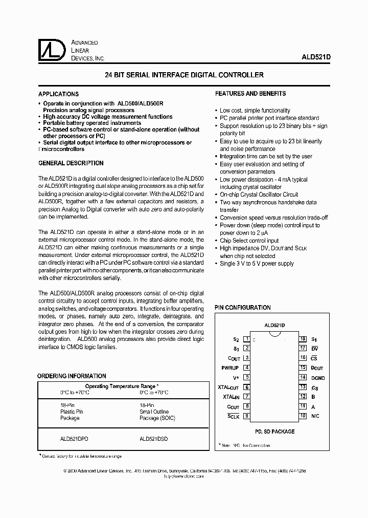 ALD521DSD_1208776.PDF Datasheet