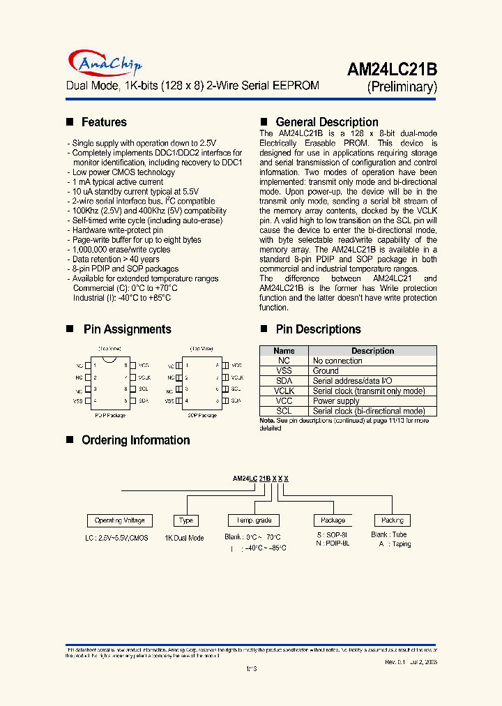 AM24LC21BISA_1208908.PDF Datasheet