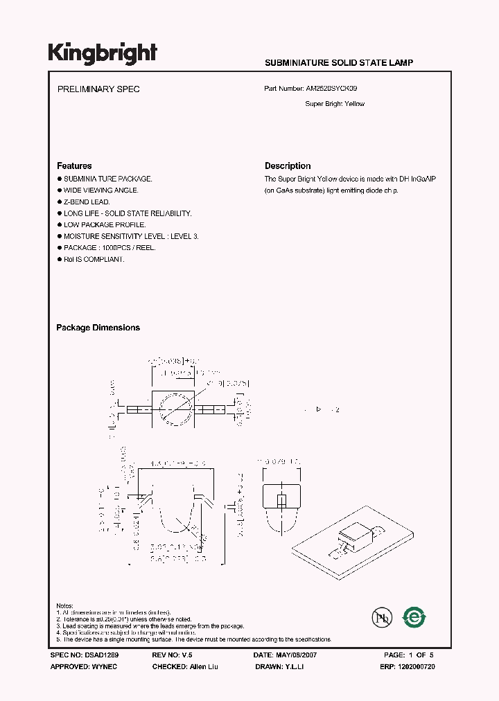 AM2520SYCK09_1134875.PDF Datasheet
