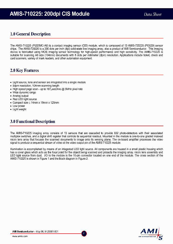AMIS-710225_1127710.PDF Datasheet