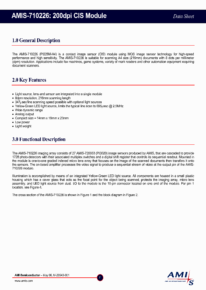 AMIS-710226_1209581.PDF Datasheet