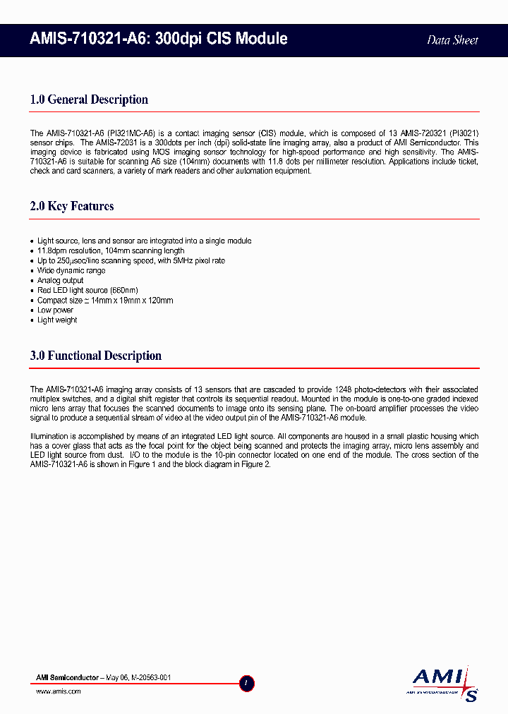 AMIS-710321-A6_1209593.PDF Datasheet