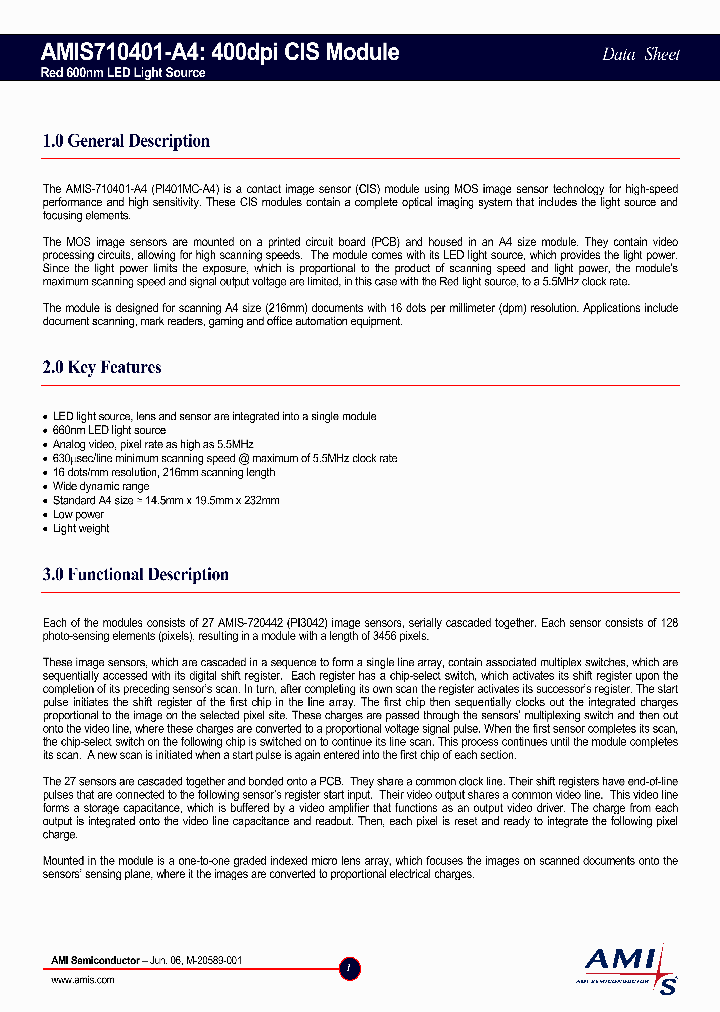 AMIS-710401_1209599.PDF Datasheet