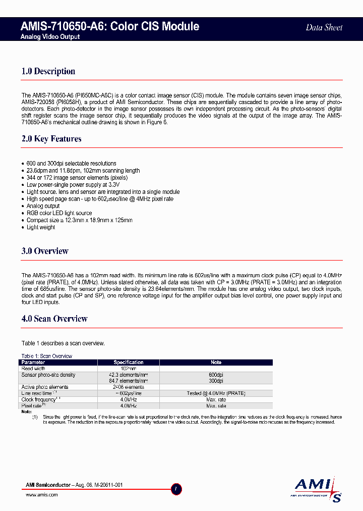 AMIS-710650-A6_1209609.PDF Datasheet
