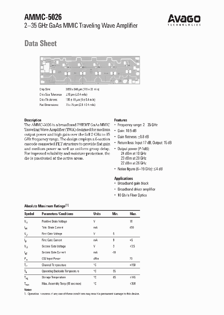 AMMC-5026_1185614.PDF Datasheet