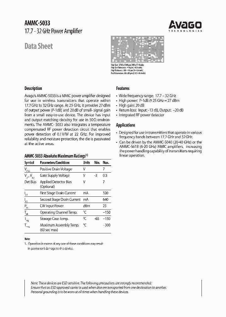 AMMC-5033_1083096.PDF Datasheet
