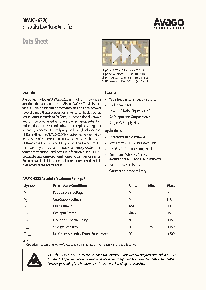AMMC-6220_1083105.PDF Datasheet