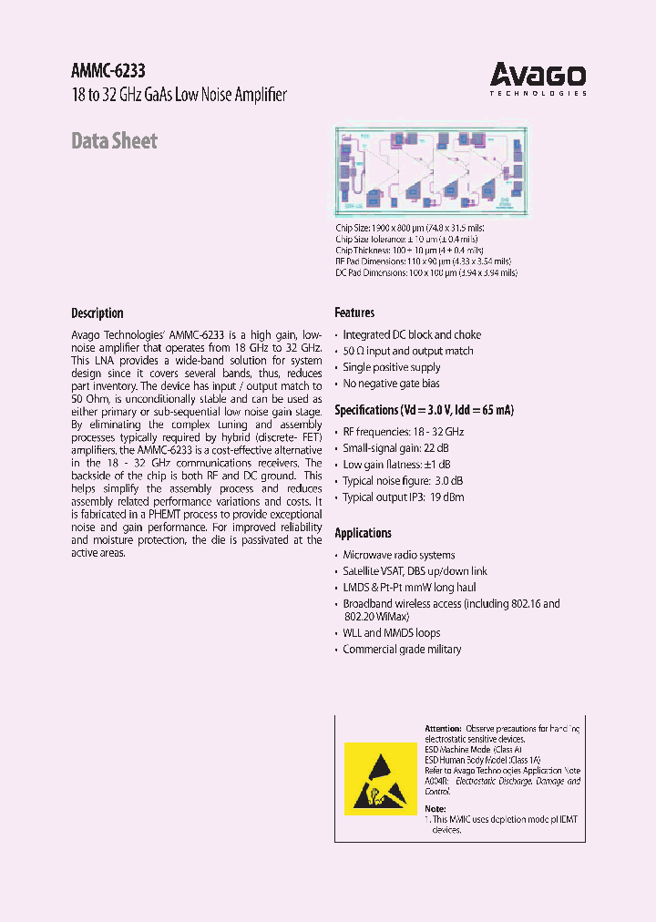 AMMC-6233_1083110.PDF Datasheet