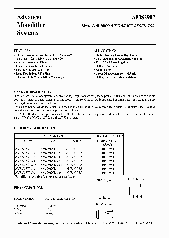 AMS2907CL-50_1209669.PDF Datasheet