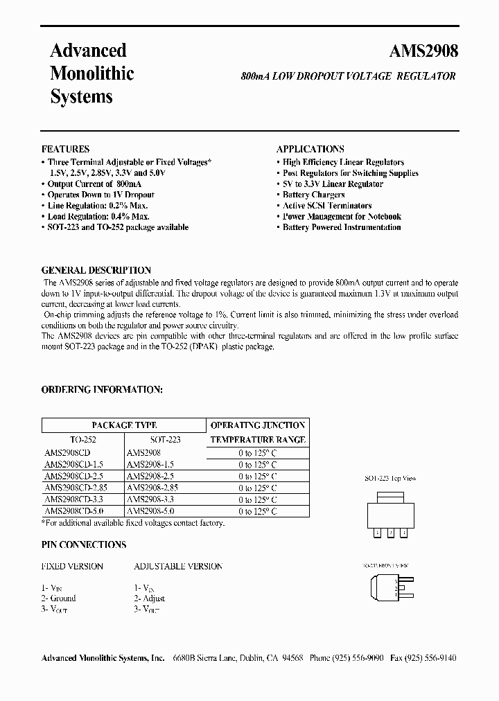 AMS2908CD-50_1209670.PDF Datasheet