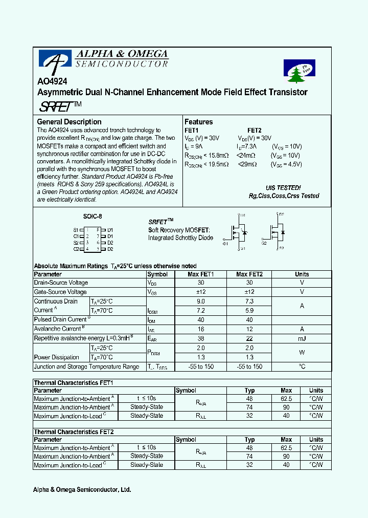 AO4924_1210207.PDF Datasheet