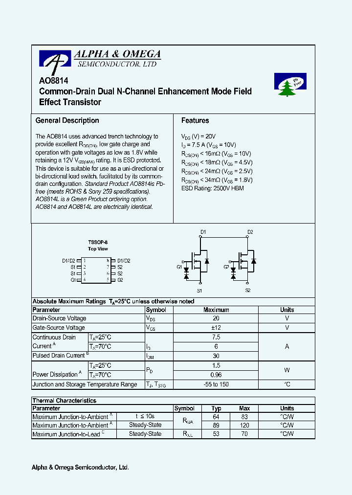 AO8814_1161676.PDF Datasheet