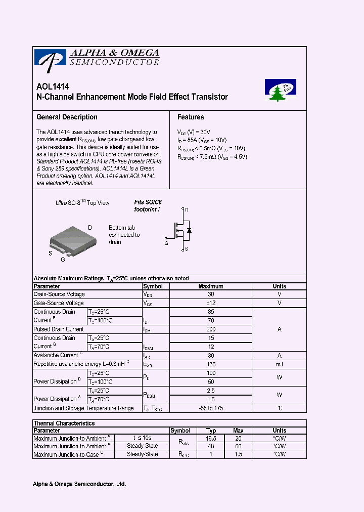 AOL1414L_1210271.PDF Datasheet
