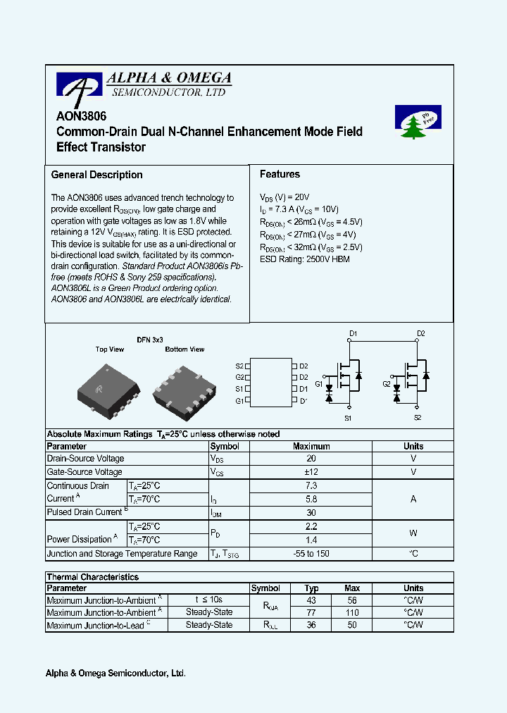 AON3806_1210279.PDF Datasheet