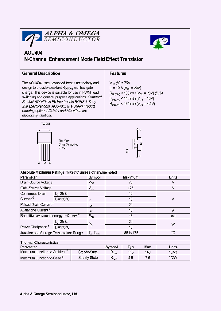 AOU404L_1210307.PDF Datasheet