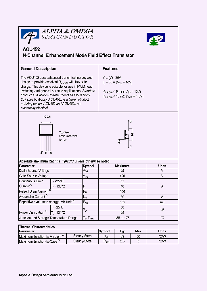 AOU452L_1210313.PDF Datasheet