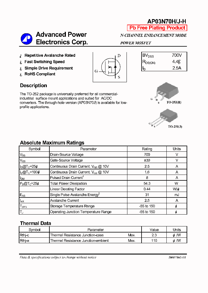 AP03N70J-H_1210325.PDF Datasheet