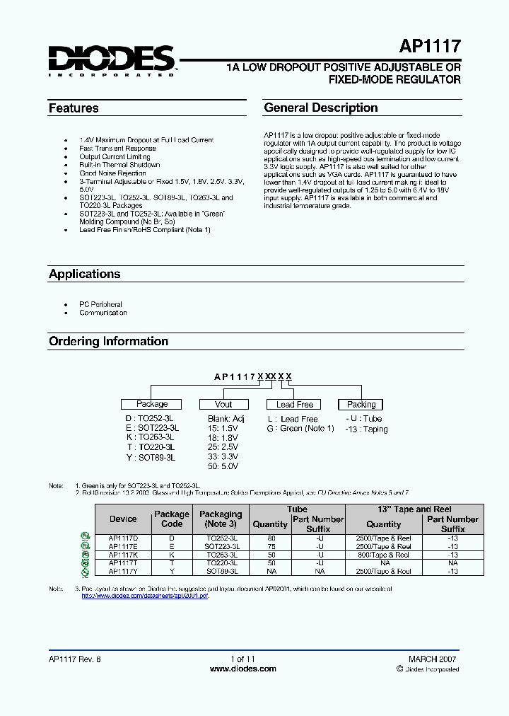 AP1117_1160357.PDF Datasheet