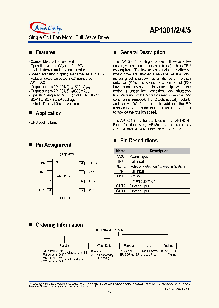 AP1305Z-SPLA_1210359.PDF Datasheet