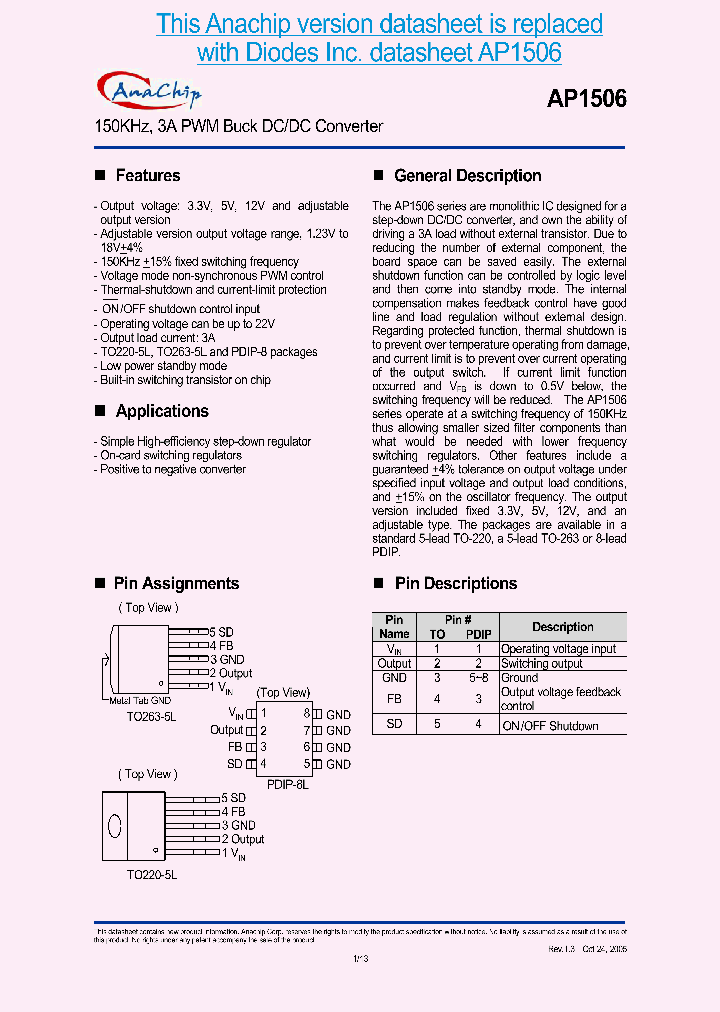 AP15061_1210381.PDF Datasheet