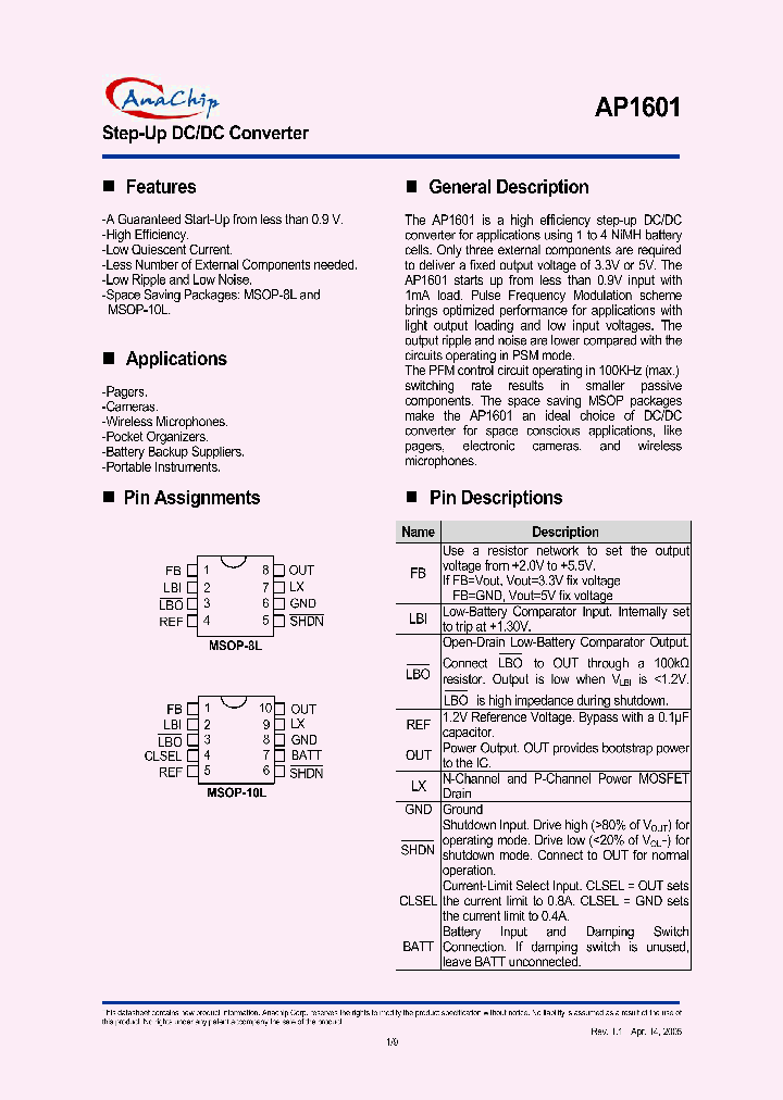 AP1601M8LA_1210399.PDF Datasheet