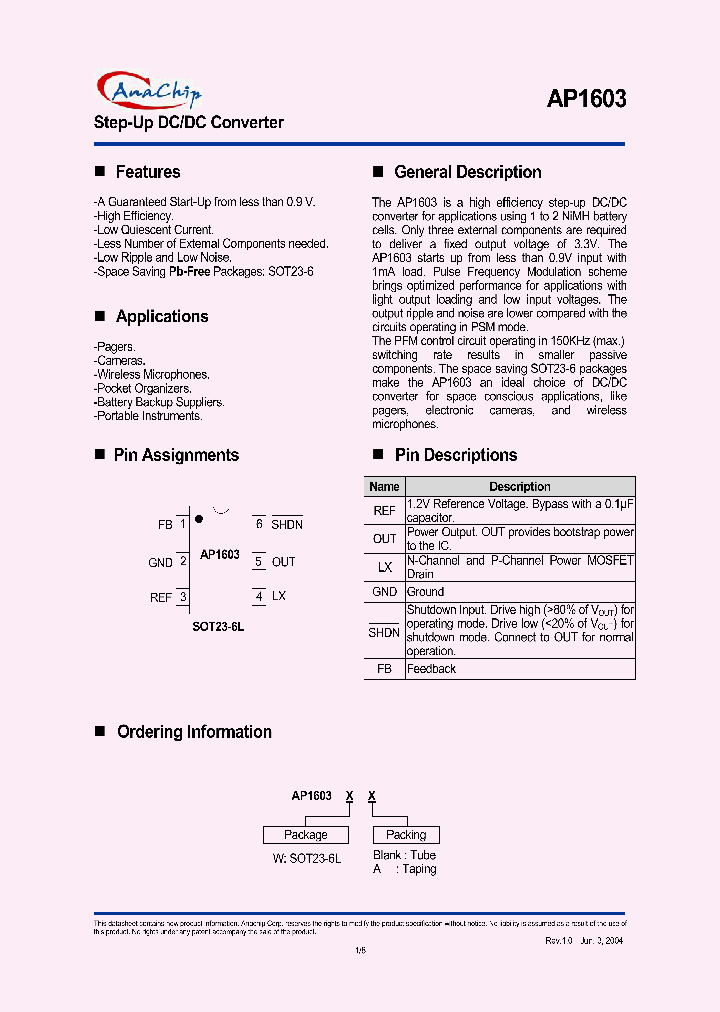 AP1603_1114143.PDF Datasheet