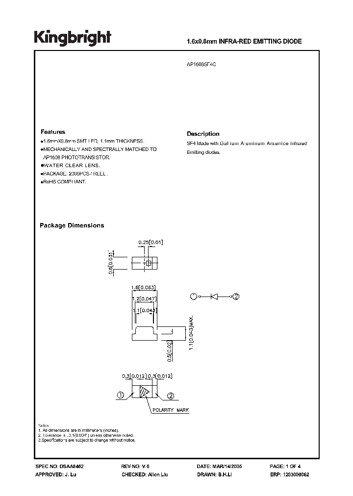 AP1608SF4C_1210416.PDF Datasheet