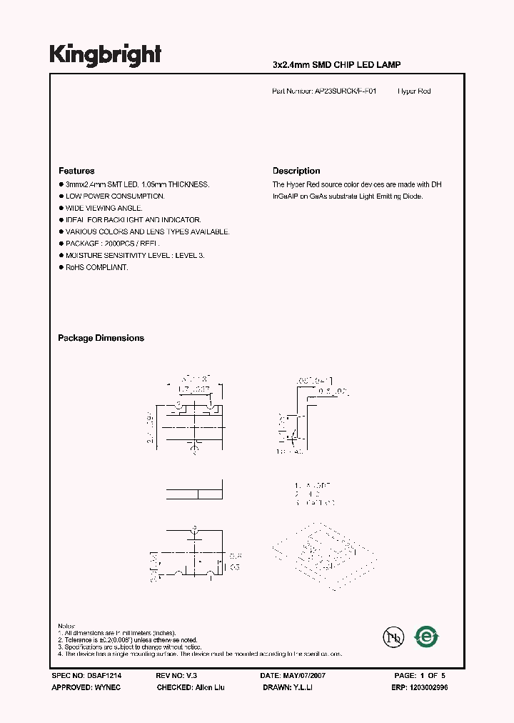 AP23SURCK-F-F01_1210504.PDF Datasheet
