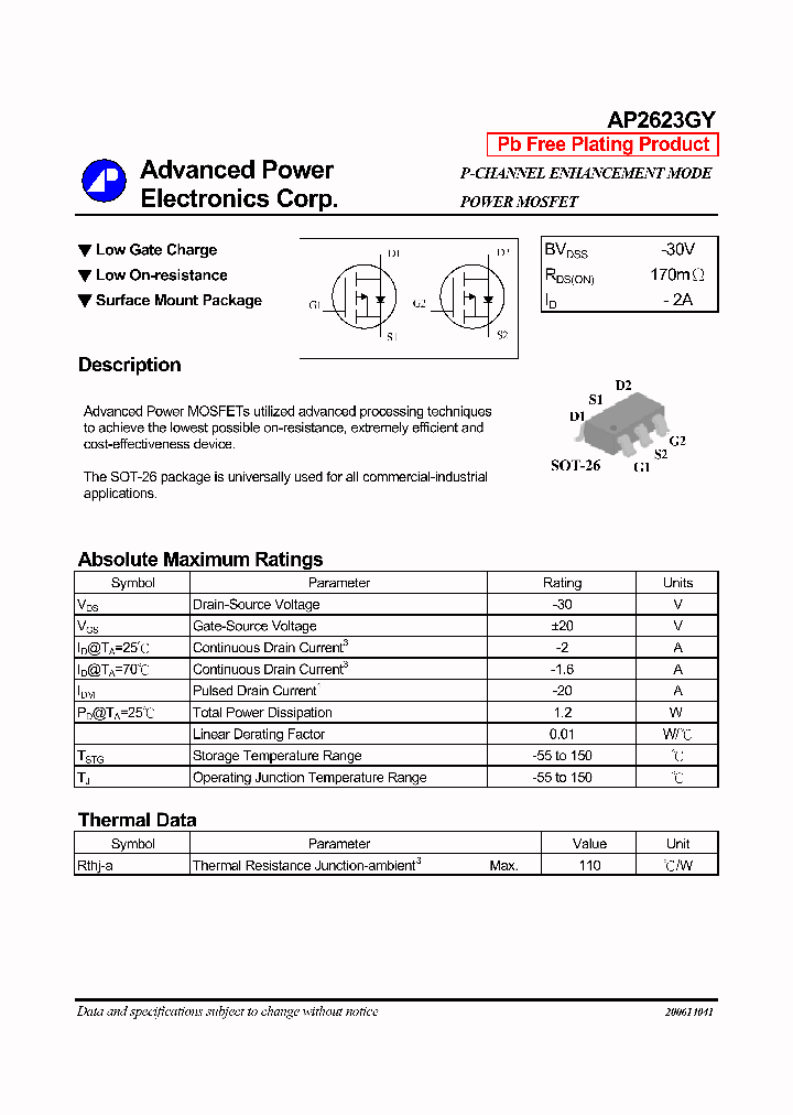 AP2623GY_1168458.PDF Datasheet