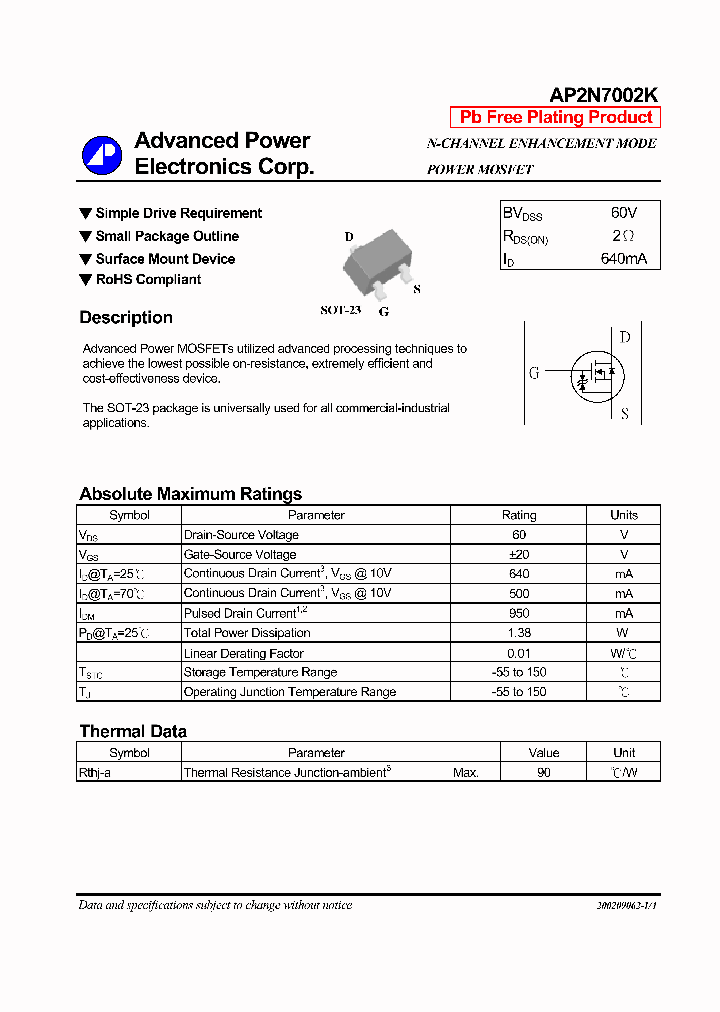 AP2N7002K_1210520.PDF Datasheet