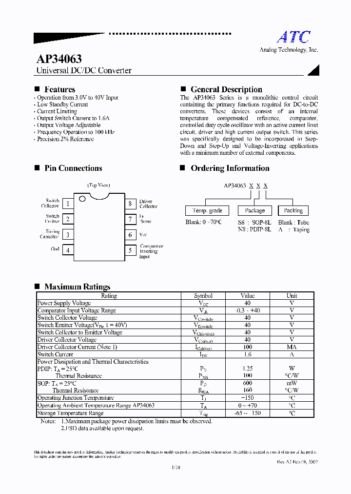 AP34063N8_1083172.PDF Datasheet
