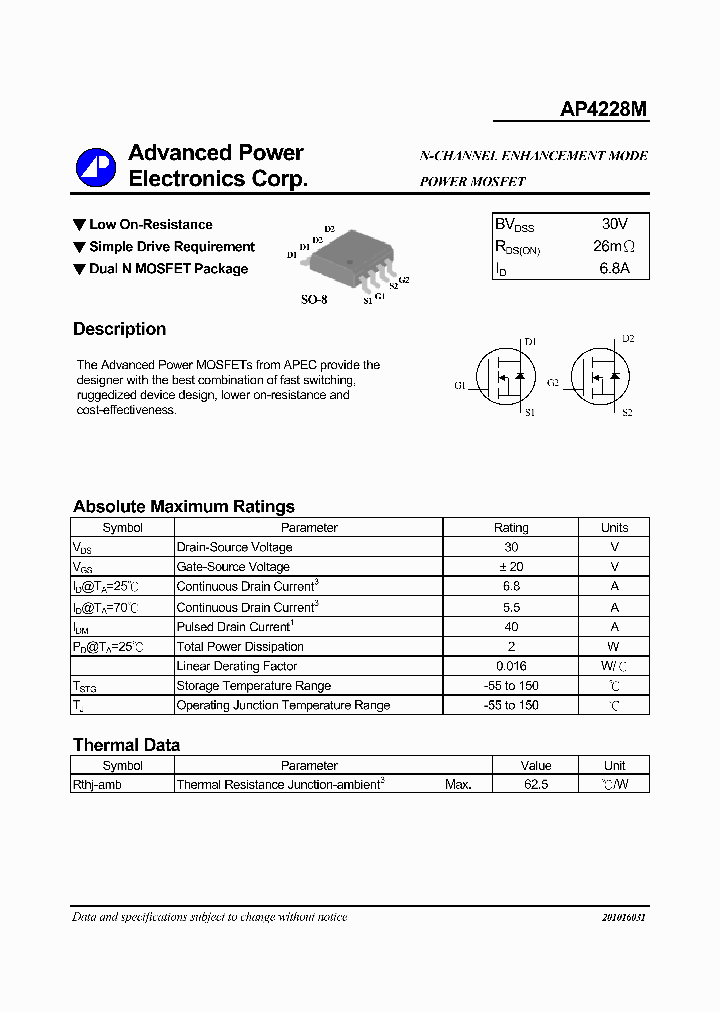 AP4228M_1168523.PDF Datasheet