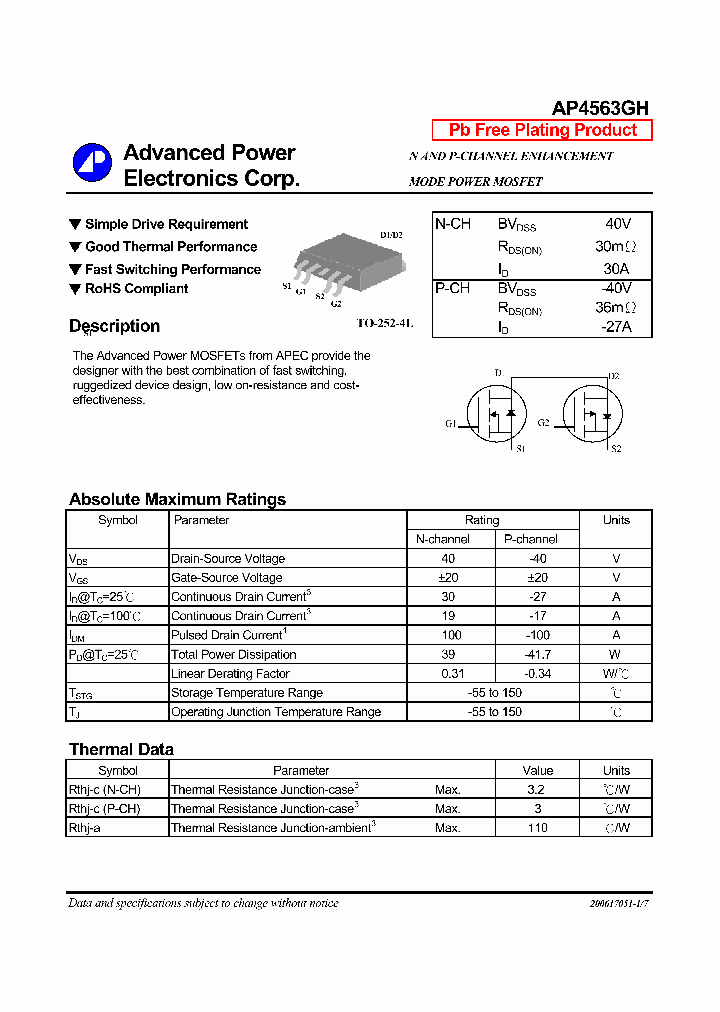 AP4563GH_1168568.PDF Datasheet