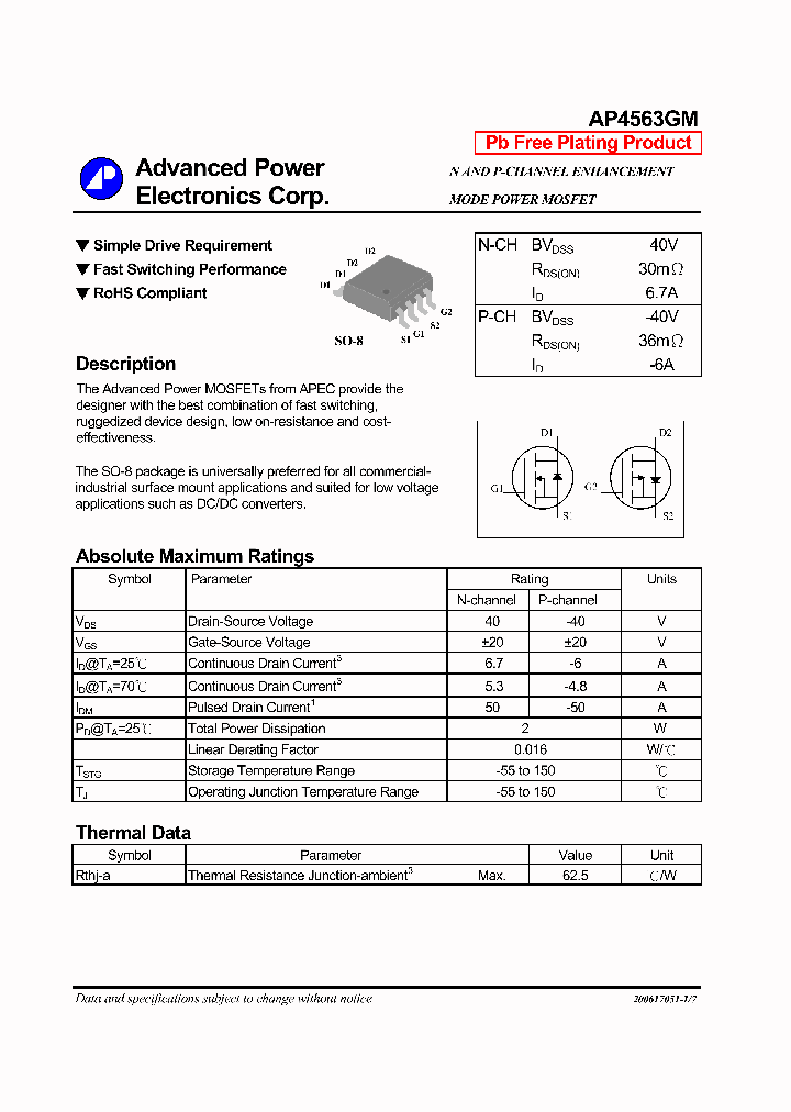 AP4563GM_1168569.PDF Datasheet