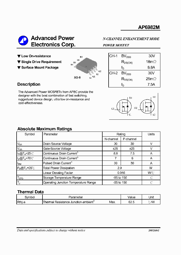 AP6982M_1185433.PDF Datasheet
