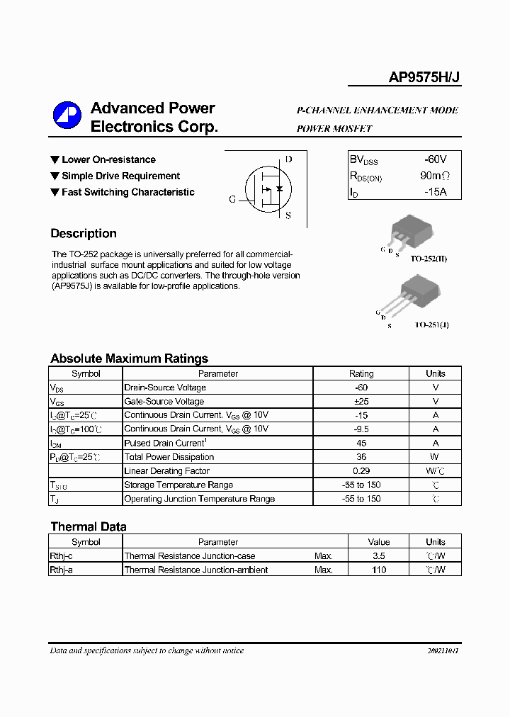 AP9575H_1174816.PDF Datasheet