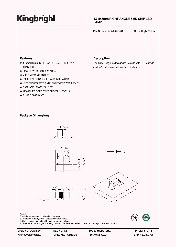APA1606SYCK_1210627.PDF Datasheet